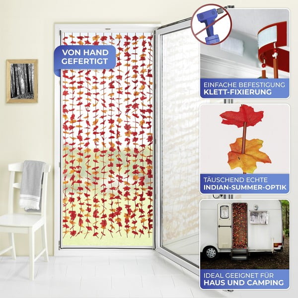 Draperie roșie 90x190 cm cu prindere la ușă Indian Summer – Maximex-image-3