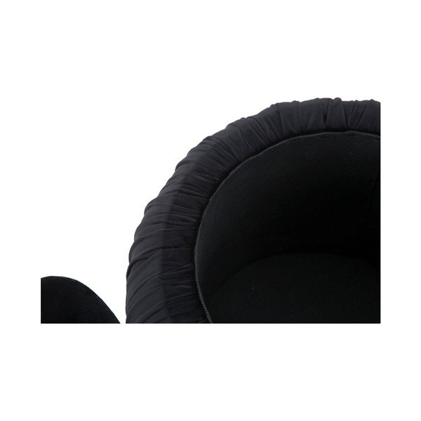 Puf cu spațiu de depozitare Mauro Ferretti Paris, ⌀ 41 cm, negru-image-1