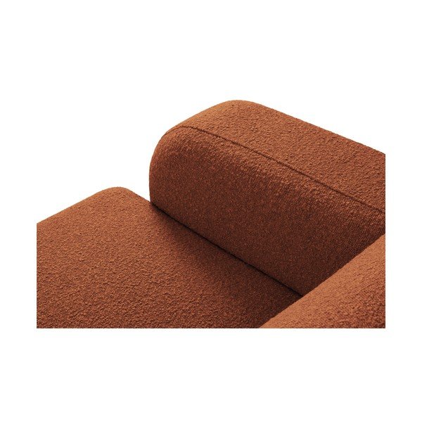 Colțar maro cu tapițerie din stofă bouclé (colț dreapta) Molino – Micadoni Home-image-4