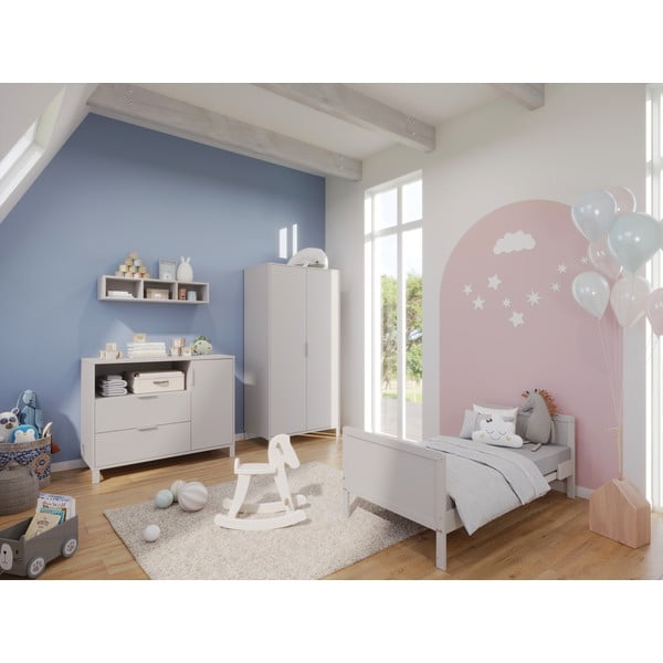 Comodă de copii, crem, cu masă de schimbat 115x102x77 cm Alkmaar – Germania-image-4