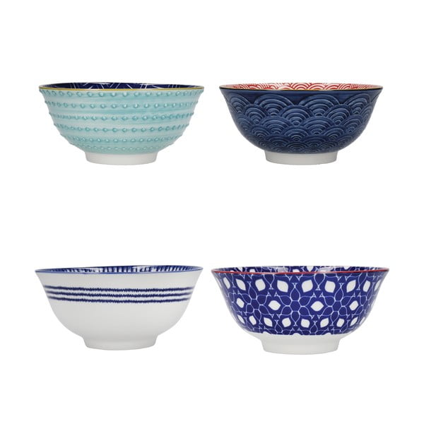 Set de 4 boluri ceramice Kitchen Craft, ø 16,5 cm