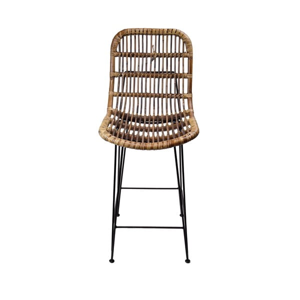 Scaun de bar maro din ratan 106 cm – Ego Dekor-image-1