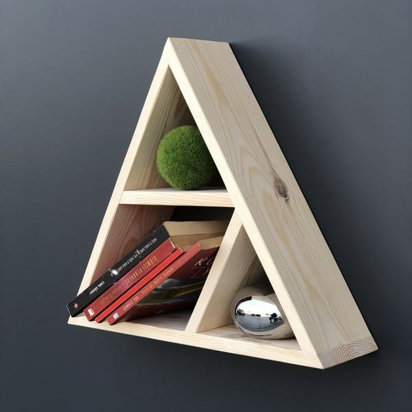 Raft suspendat din lemn Simple Triangle-image-1