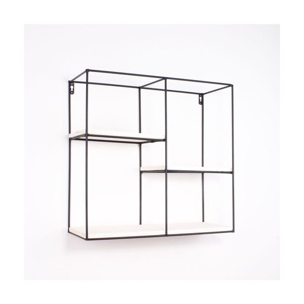 Raft de perete metalic North Carolina Scandinavian Home Decors Cube