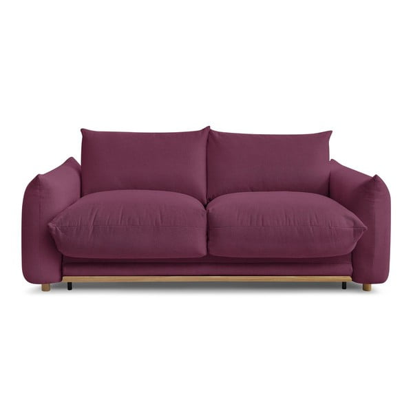 Canapea burgundy extensibilă 214 cm Ernest – Bobochic Paris