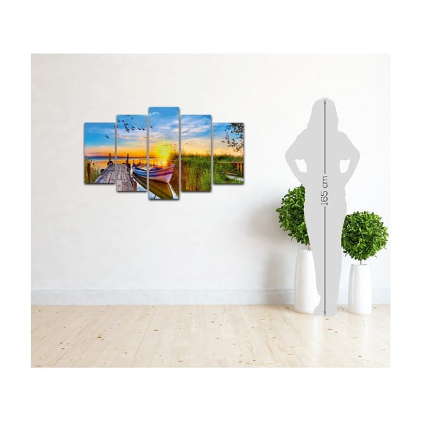 Tablou din mai multe piese pe pânză Port Canvas-image-1