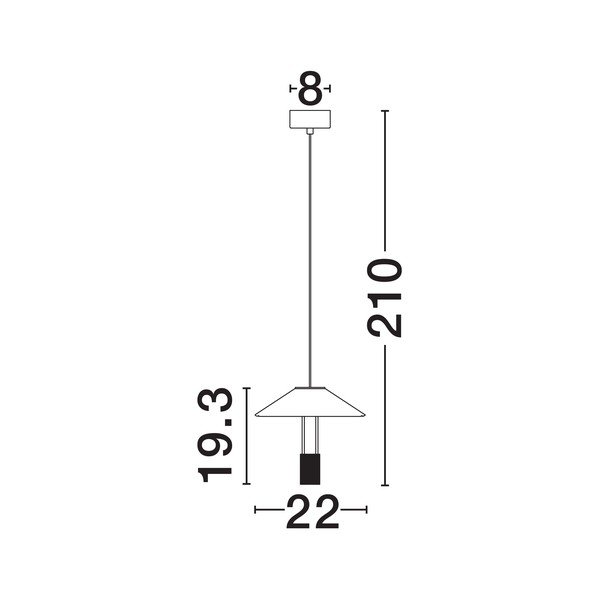 Lustră negru-mat LED din aluminiu cu abajur din sticlă acrilică ø 22 cm Anafi – Nova Luce-image-4