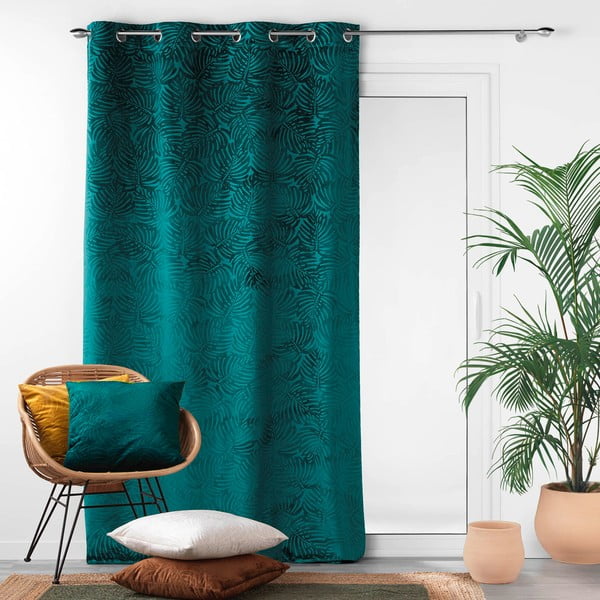 Draperie albastră din catifea 140x240 cm Analia – douceur d'intérieur-image-3