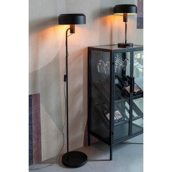 Lampadar negru cu abajur din metal (înălțime 135 cm) Landon – White Label-image-3
