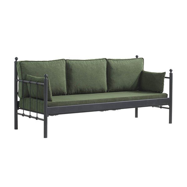 Canapea de grădină verde din metal Lalas – Floriane Garden