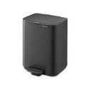 Coș de gunoi gri închis cu pedală din oțel 4 l Bo – Brabantia