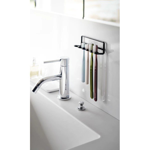 Suport pentru periuța de dinți negru autoadeziv din metal Film Hook – YAMAZAKI-image-3