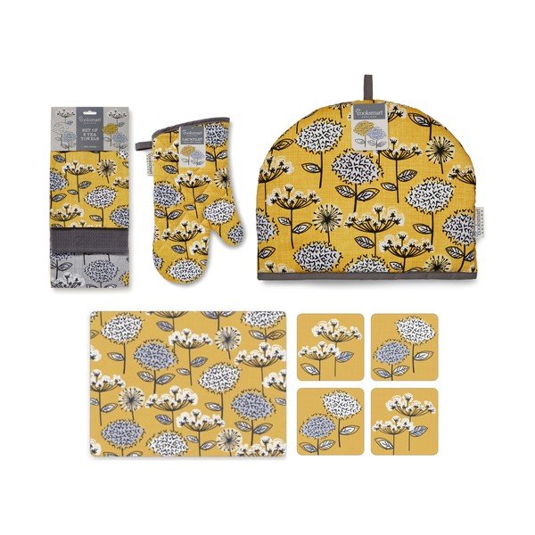 Set de textile pentru bucătărie 13 buc. Retro Meadow – Cooksmart ®