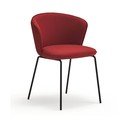 Set de scaune de sufragerie roșu 2 buc. tapițat Add – Teulat