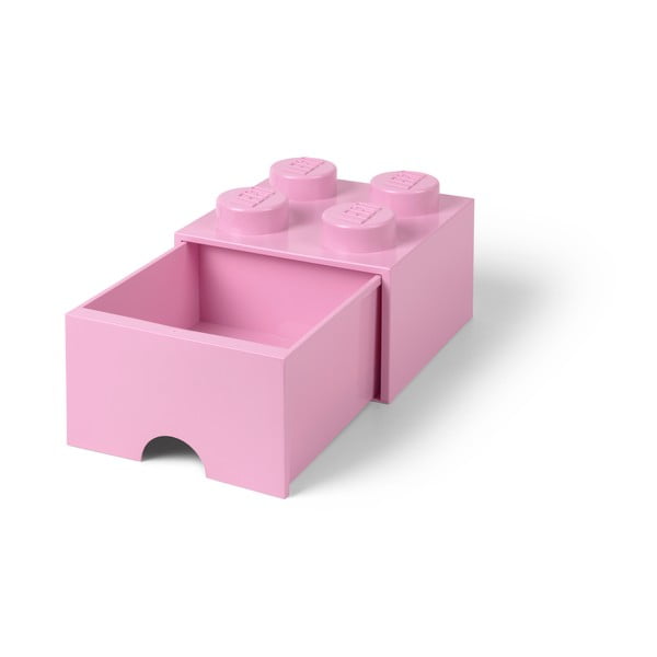 Cutie pătrată pentru depozitare LEGO®, roz deschis-image-3