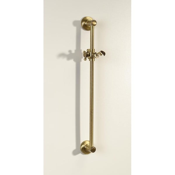 Tijă de duș în culoarea bronzului de montat pe perete din alamă 67 cm cu suport glisant Antea – Sapho-image-1