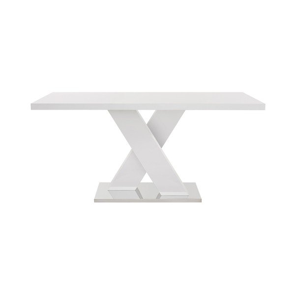 Masă de dining cu aspect lucios 90x160 cm Camarque – Støraa-image-2