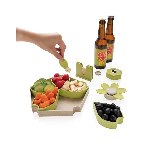 Set 4 boluri pentru servire XD Collection, verde-image-2