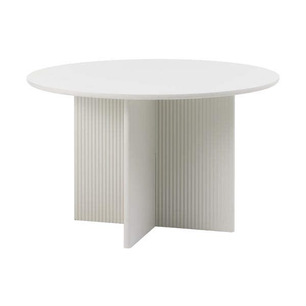 Masă de dining gri deschis rotundă ø 110 cm Palma – Unique Furniture