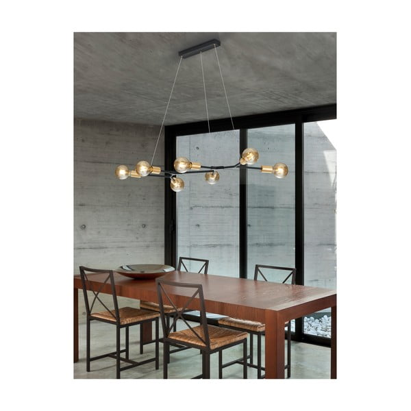 Lustră Trio Cross, înălțime 1,5 m, negru-image-1