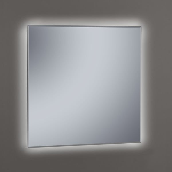 Oglindă cu lumină LED Lateral, 80x80 cm