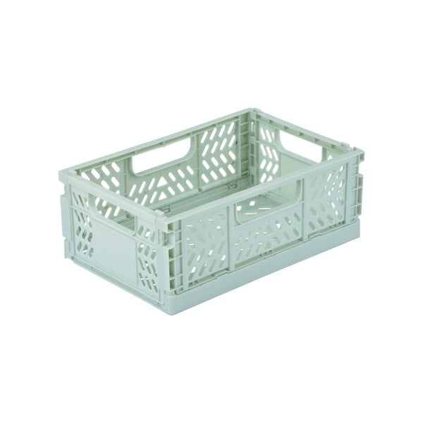 Cutie de depozitare verde-mentă din plastic 21x14.5x8 cm – Homéa