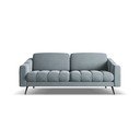 Canapea albastru-deschis cu tapițerie din catifea 202 cm Nalu – Makamii