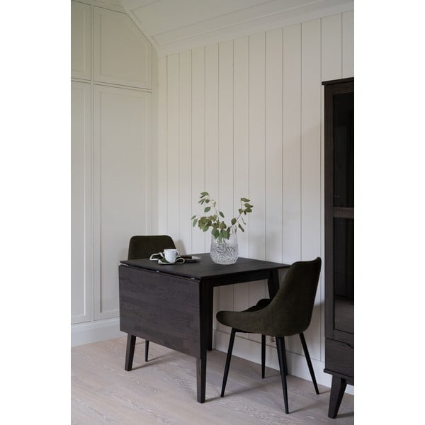 Masă de dining extensibilă din lemn masiv de stejar 80x80 cm Filippa - Rowico-image-1