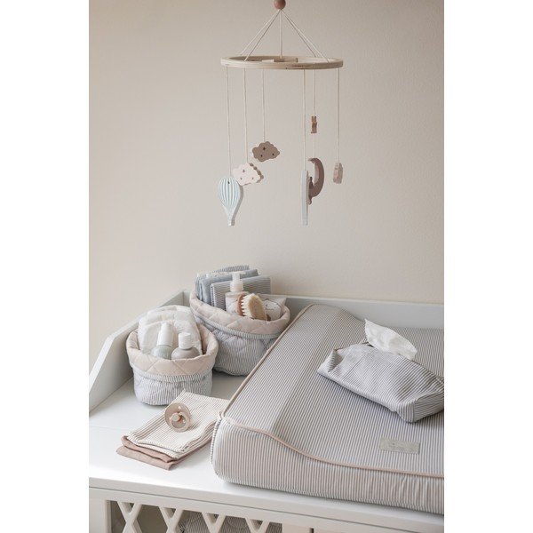 Salteluță pentru schimbat scutece 49x63 cm Classic Stripes Blue – Cam Cam Copenhagen-image-1
