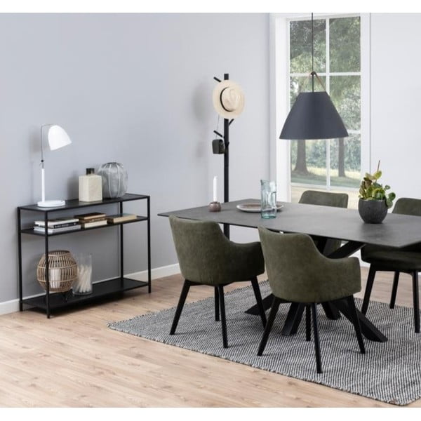 Masă tip consolă Actona Seaford, negru-image-1