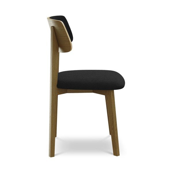 Scaun de dining negru din lemn masiv Niu – Makamii-image-2