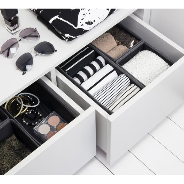 Set 3 organizatoare Bigso Box of Sweden Drawer, gri-image-1