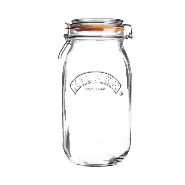 Borcan din sticlă cu clips Kilner, 3 L