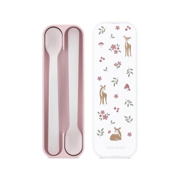 Linguri pentru copii roz-deschis din plastic 2 buc. Fairy Garden – Mepal