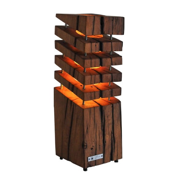 Veioză din lemn de stejar FLAME furniture Inc. Quadro