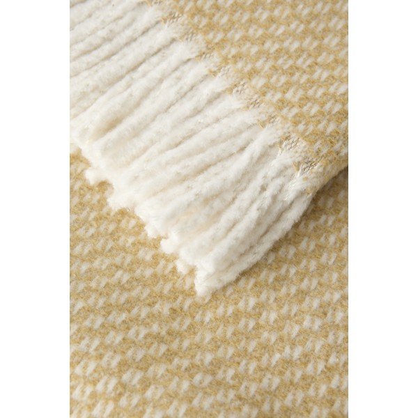 Pătură bej din amestec de bumbac 140x180 cm Wabi – Euromant-image-1