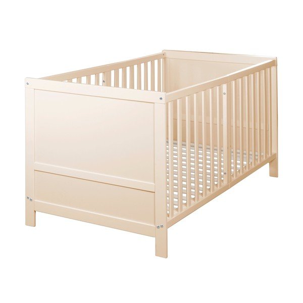 Pătuț în culoare naturală cu înălțime reglabilă 70x140 cm Easy Sleep – Roba-image-2