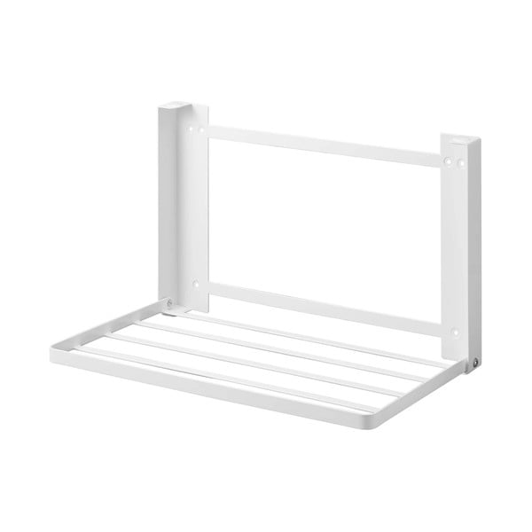 Raft pentru baie alb mat de montat pe perete din oțel Tower – YAMAZAKI