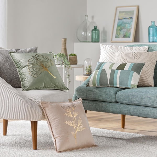 Față de pernă din catifea 45x45 cm Oxalis – douceur d'intérieur-image-3