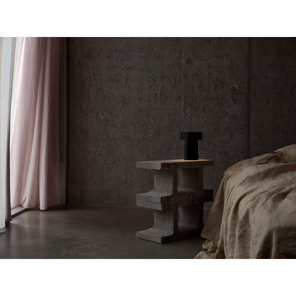 Veioză neagră LED din plastic (înălțime 18 cm) Oblong – Zone-image-1