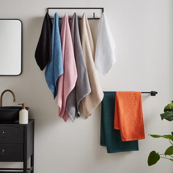 Prosop roz din bumbac cu uscare rapidă, din frotir 50x85 cm Quick Dry – Catherine Lansfield-image-3