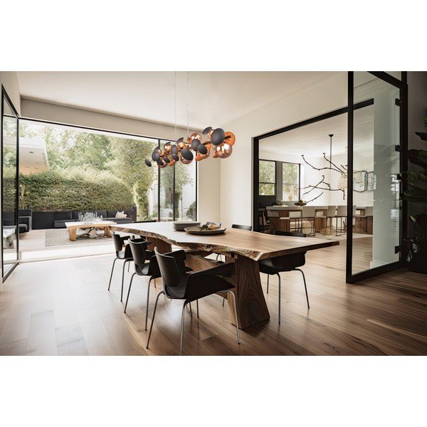 Lustră gri-auriu cu abajur din sticlă Bubble – Trio Select-image-1