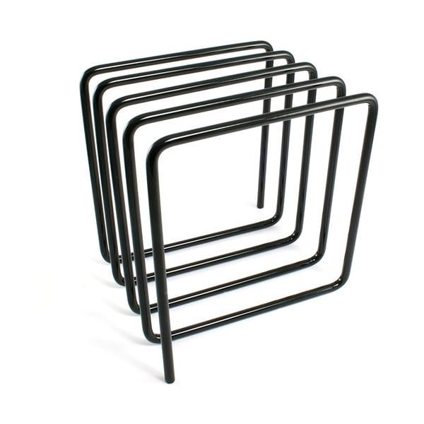 Suport pentru reviste Magazine Rack, negru-image-1