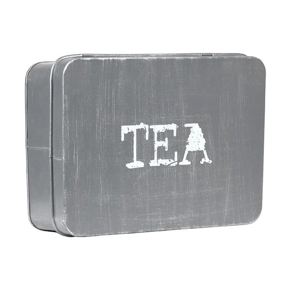 Cutie metalică pentru ceai LABEL51, gri-image-2