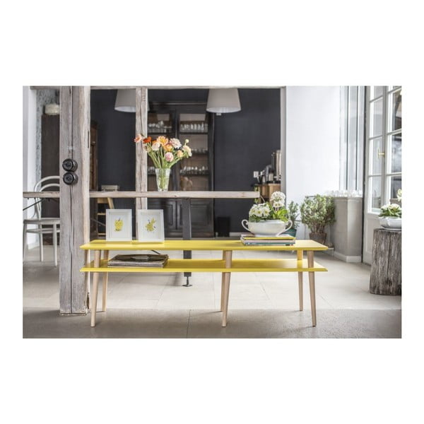 Măsuță Ragaba Mugo, lungime 119 cm, alb-image-1