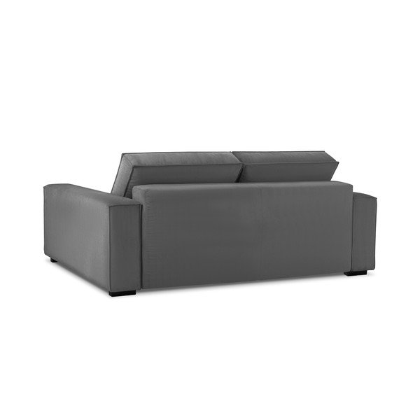 Canapea extensibilă din catifea Mazzini Sofas Azalea, gri închis-image-3