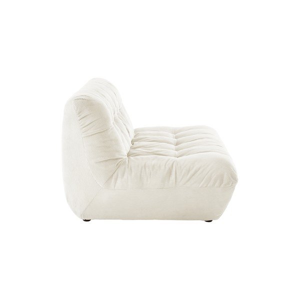 Canapea crem cu tapițerie din catifea reiată  145 cm Kelso – Jotex-image-3