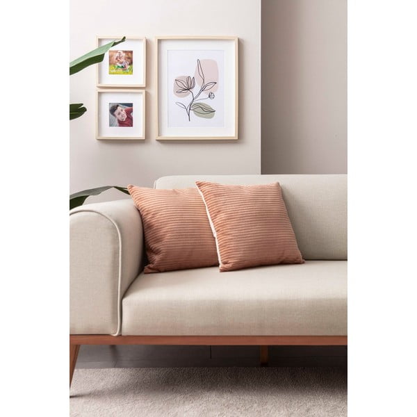 Fețe de pernă 2 buc. din catifea reiată 43x43 cm – Mioli Decor-image-2