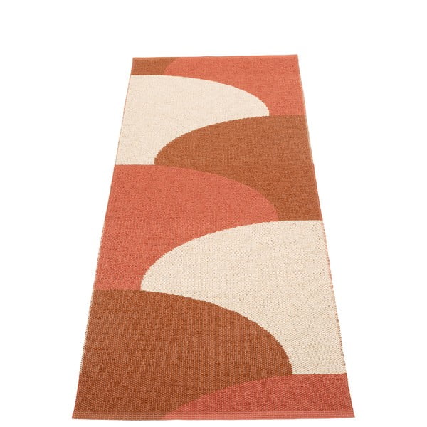 Covor tip traversă pentru interior și exterior cărămiziu 70x180 cm Hill Brick Rust – Pappelina