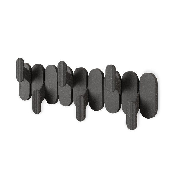 Cuier de perete negru mat din oțel 16 cm Tempo – Umbra